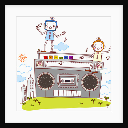 Two Robots on A Tape Recorder by Anonymous