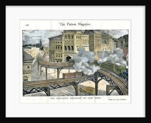 Elevated Railway in New York by Anonymous