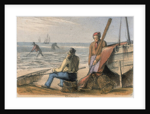 Shrimpers at work by Anonymous
