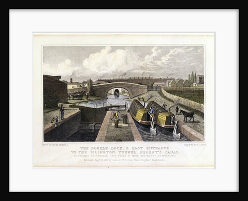 The Double Lock and East Entrance to the Islington Tunnel by Anonymous
