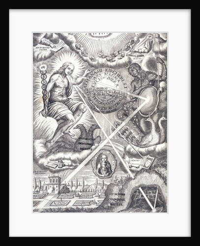 Frontispiece from book by Athanasius Kircher