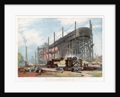 Great Eastern on the stocks by Anonymous