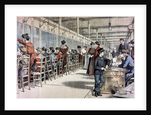 Telephone Exchange in Paris by Anonymous