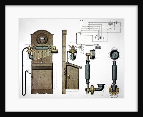 Wall mounted telephone by Anonymous