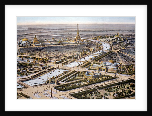 Bird's-eye view of the Paris Expositon of 1900 by Anonymous