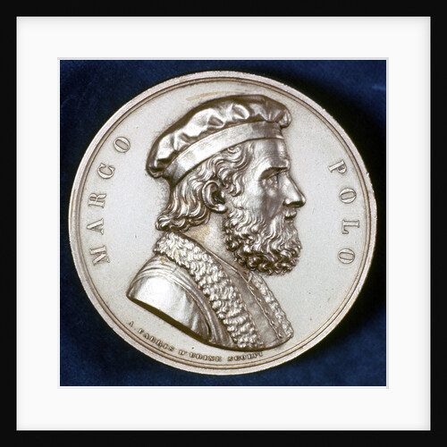 Medal with Marco Polo by Anonymous