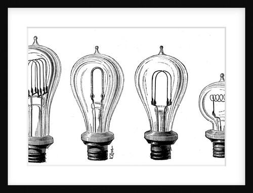 Edison's incandescent lamps by Anonymous