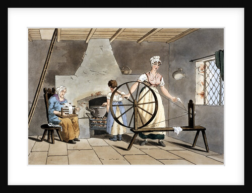 Three generations of women at home by Anonymous
