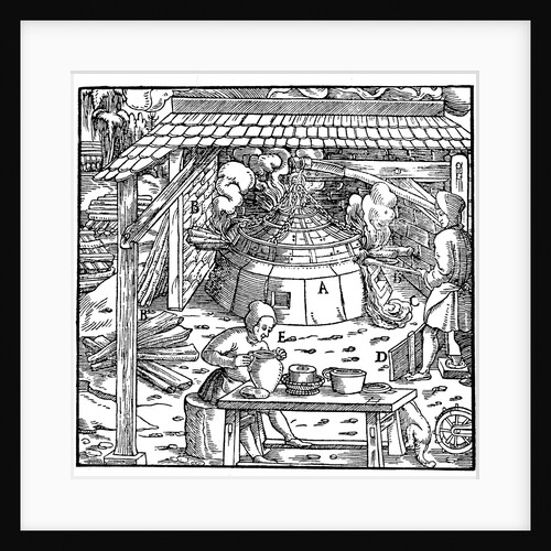 Separating lead from silver or gold in a furnace by Anonymous