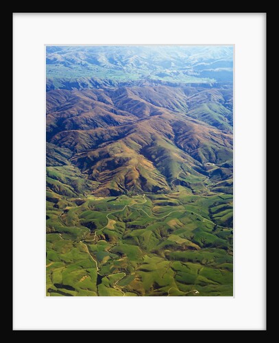 Rolling hills in Southland Region of New Zealand by Anonymous