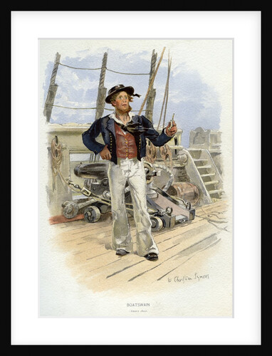 Royal Navy boatswain by Anonymous