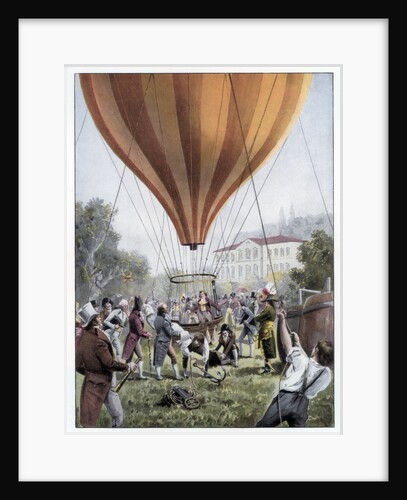 Joseph Louis Gay-Lussac's hot air balloon ascent by Anonymous