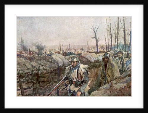 A French Trench in the Village of Souchez by Anonymous