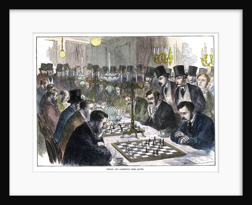 Oxford and Cambridge Chess Match by Anonymous