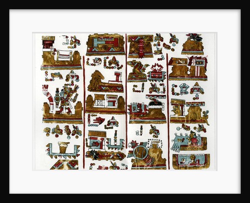 A page from the Codex Vindobonensis Mexicanus I by Anonymous