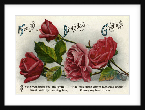 Birthday card by Anonymous