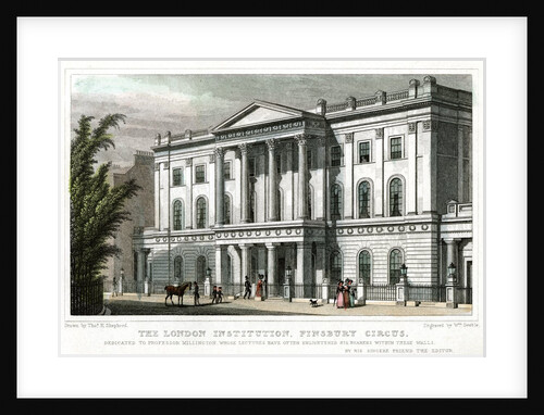 The London Institution in Finsbury Circus by Anonymous