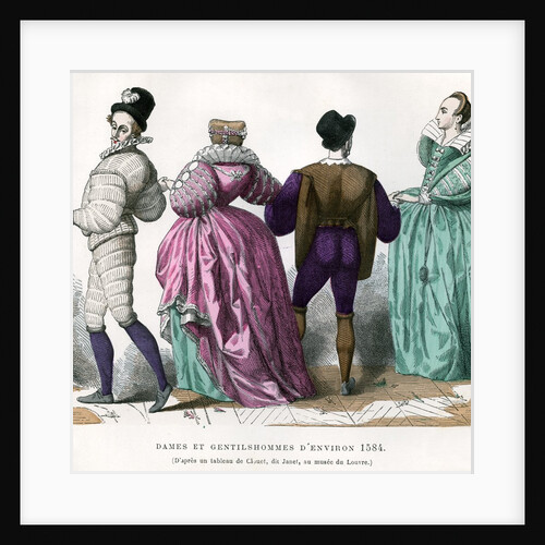 Ladies and gentlemen from about 1584 by Anonymous