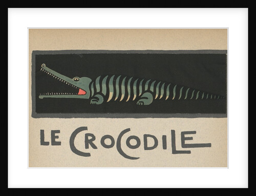 Crocodile with open mouth by Anonymous