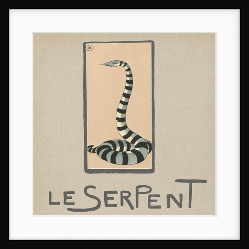 Striped snake by Anonymous