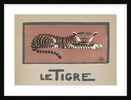 Resting tiger by Anonymous