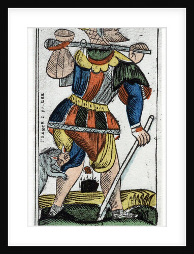 Tarot card of the Fool by Anonymous