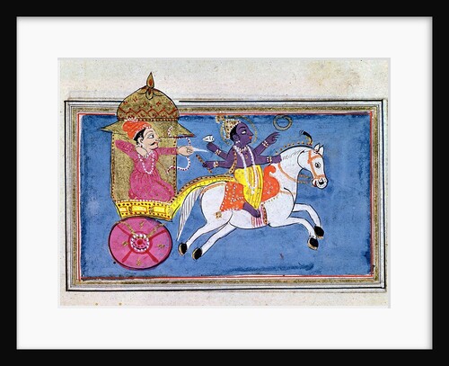 Arjuna and Krishna by Anonymous