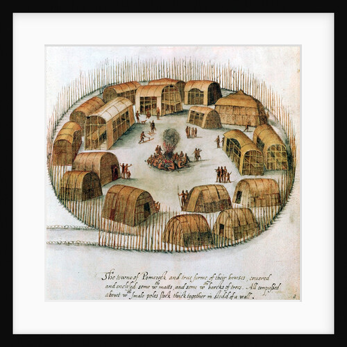 The Town of Pomeiooc by Anonymous