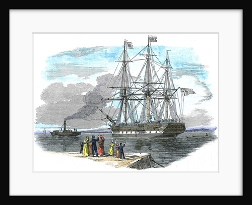 British emigrant ship leaving for Australia by Anonymous