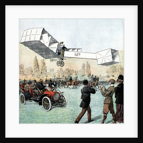 Alberto Santos-Dumont flying canard biplane by Anonymous