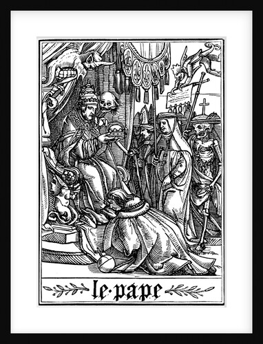 The Pope visited by Death by Hans Holbein The Younger