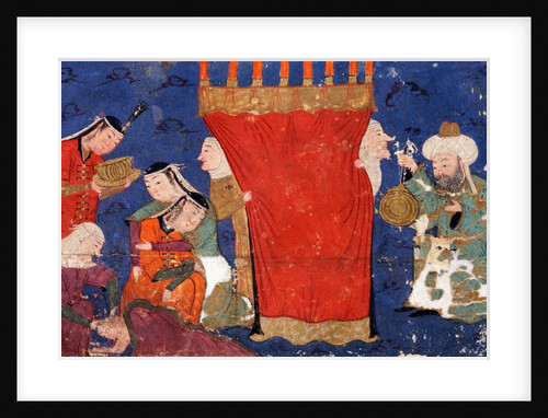 Miniature of "The Birth of Alexander the Great" by Anonymous