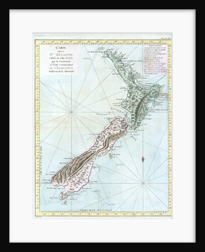 Map of New Zealand by Anonymous