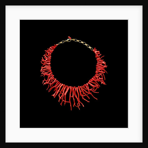 Coral necklace with natural branches of coral by Anonymous