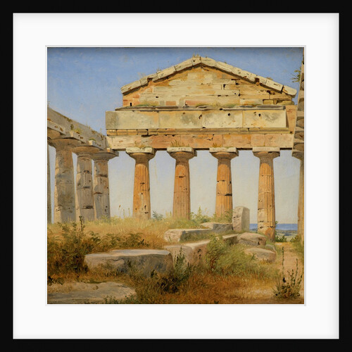 The Temple of Athena, Paestum by Constantin Hansen