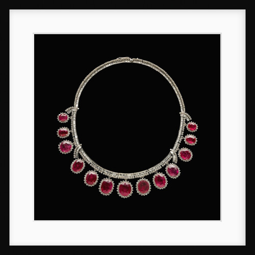 Ruby and Diamond Necklace by Anonymous