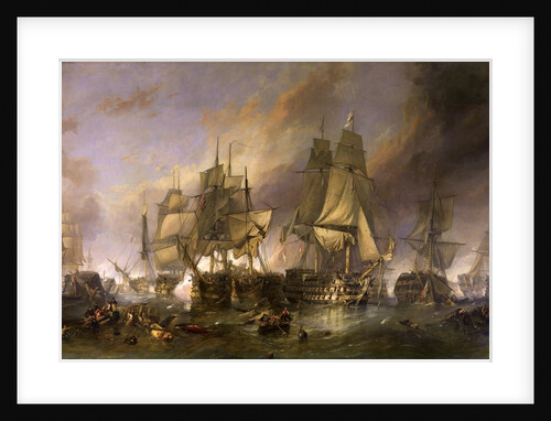 The Battle of Trafalgar by William Clarkson Stanfield