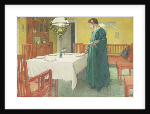 The Household (Lisbeth Setting the Table) by Carl Larsson