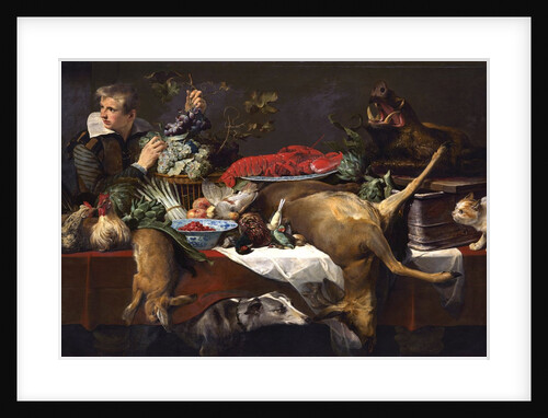 Pantry Scene with Servant by Frans Snyders