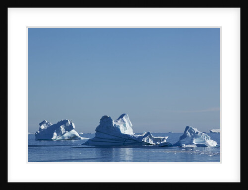 Icebergs in Disko Bay in Greenland by Anonymous