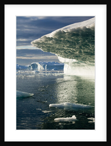 Melting icebergs in Disko Bay in Greenland by Anonymous