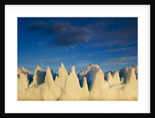 Jagged icebergs in Disko Bay in Greenland by Anonymous