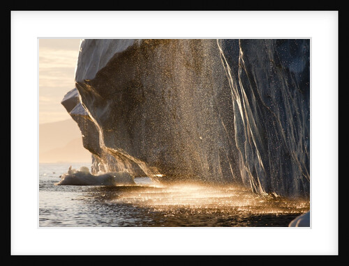 Iceberg melting in Disko Bay in Greenland by Anonymous