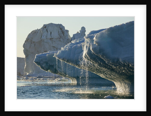 Iceberg melting in Disko Bay in Greenland by Anonymous