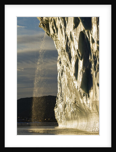 Melting iceberg in Disko Bay in Greenland by Anonymous