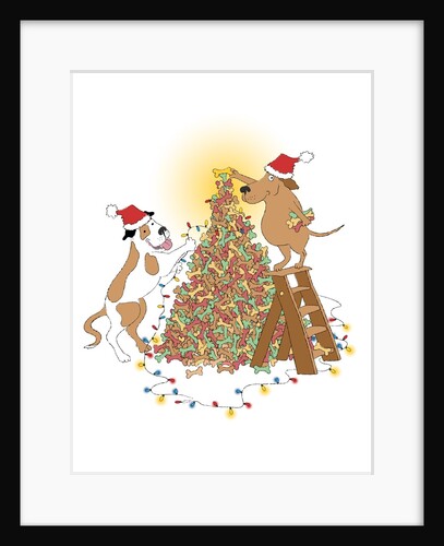 Dogs with a Bone Tree by Anonymous