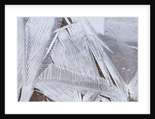 Ice crystals over creek by Anonymous