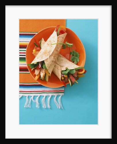 Fajitas (wheat tortillas with meat and chicken filling) by Anonymous