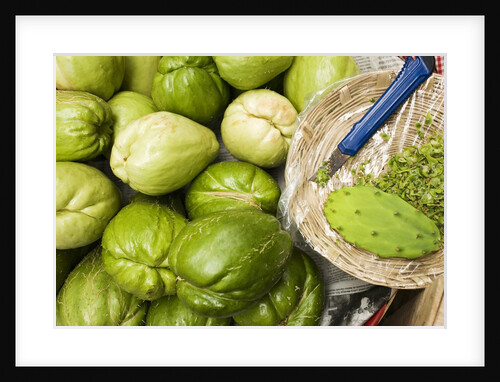 Napoles and Chayote at Market; Oaxaca Mexico by Anonymous