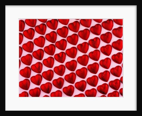 Red chocolate hearts for Valentine's Day by Anonymous